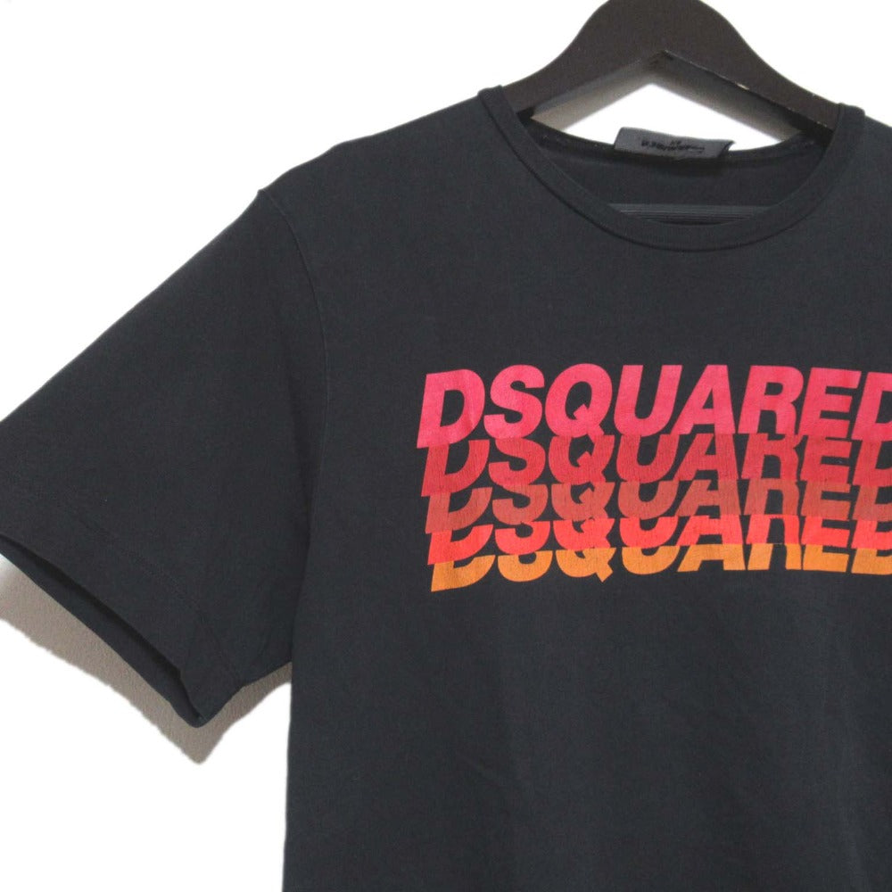 DSQUARED2 グラデーションロゴ コットンTシャツ
