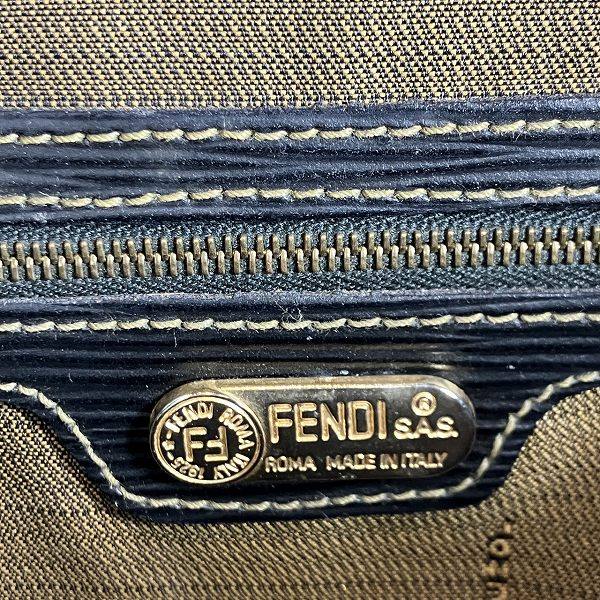 フェンディ ズッカ キャンバスレザー2wayバッグ