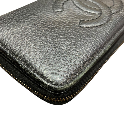 シャネル レザー長財布