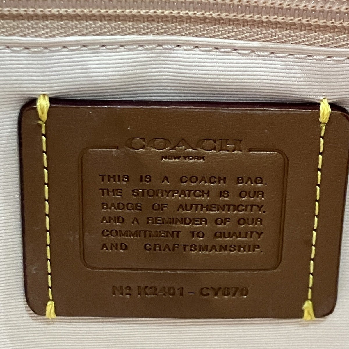 コーチ シグネチャー レザー2wayトートバッグ