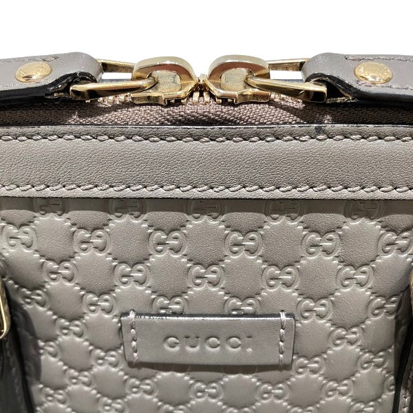 グッチ マイクログッチシマ レザー2wayバッグ