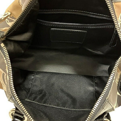 コーチ アシュレイ レザー×サテン2wayバッグ