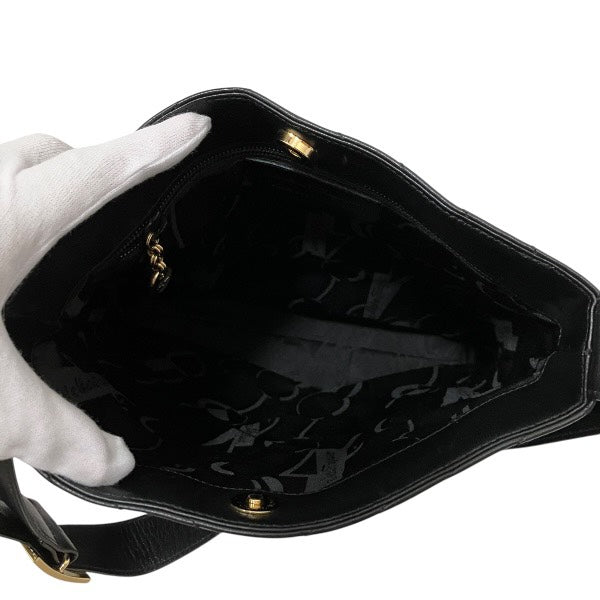 サルヴァトーレ・フェラガモ レザーショルダーバッグ