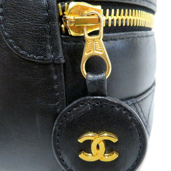 シャネル バイカラー ラムスキン ハンドバッグ