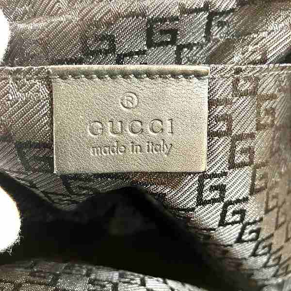 グッチ キャンバス レザー クラッチバッグ
