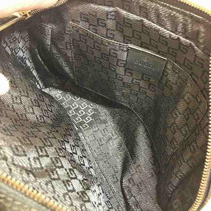 グッチ キャンバス レザー クラッチバッグ