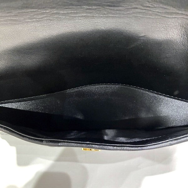 ボッテガ・ヴェネタイントレチャートレザークラッチバッグ