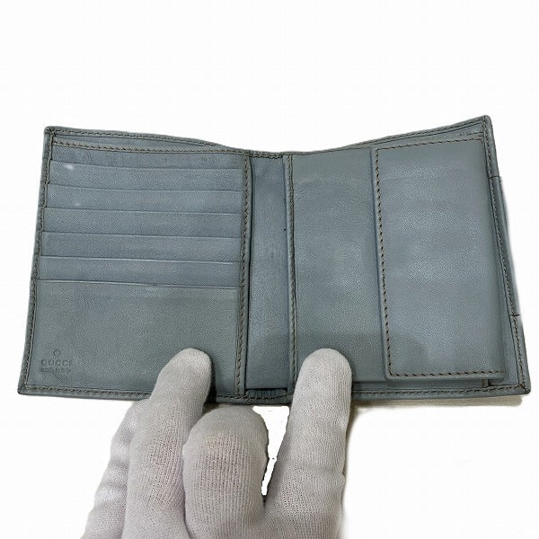 グッチ GG レザー キャンバス ウォレット