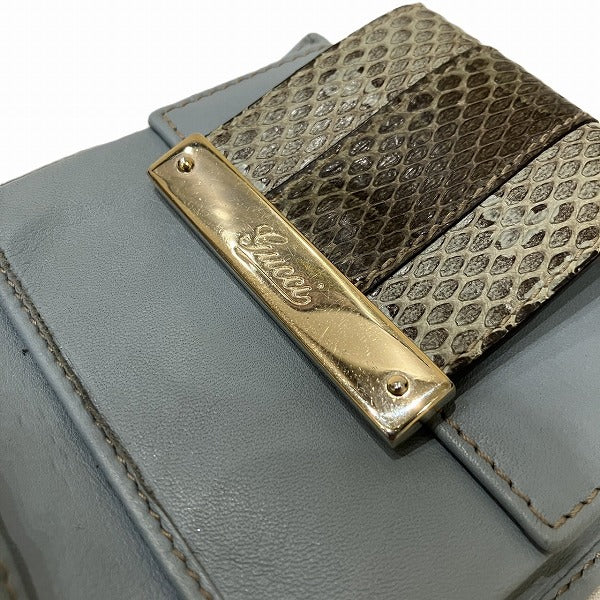 グッチ GG レザー キャンバス ウォレット