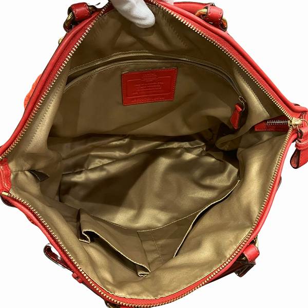 コーチ マディソン ナイロン レザー 2WAY バッグ