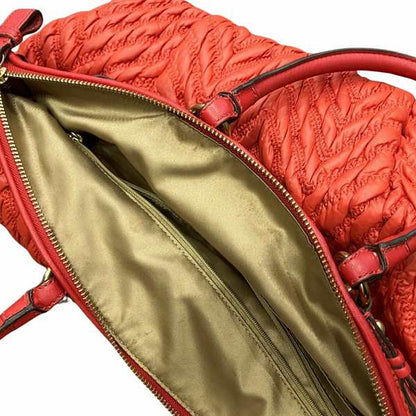 コーチ マディソン ナイロン レザー 2WAY バッグ