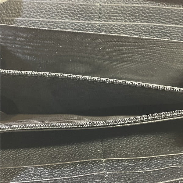 グッチ ロゴ プリント レザー ロング ウォレット