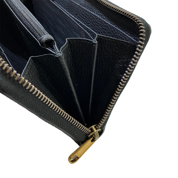 グッチ ロゴ プリント レザー ロング ウォレット