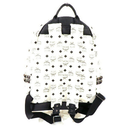 MCM コーテッド キャンバス レザー バックパック