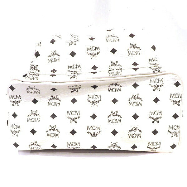 MCM コーテッド キャンバス レザー バックパック