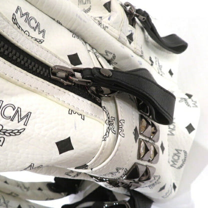 MCM コーテッド キャンバス レザー バックパック