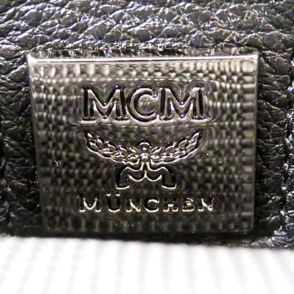 MCM コーテッド キャンバス レザー バックパック