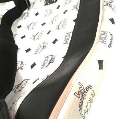 MCM コーテッド キャンバス レザー バックパック