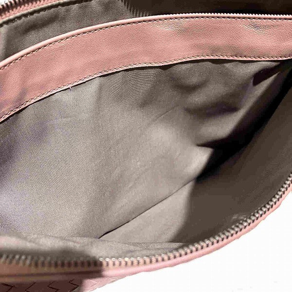 ボッテガ・ヴェネタイントレチャートレザークラッチバッグ