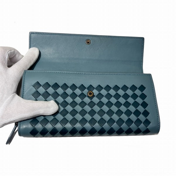 ボッテガ ヴェネタ イントレチャート チェッカー コンチネンタル ウォレット