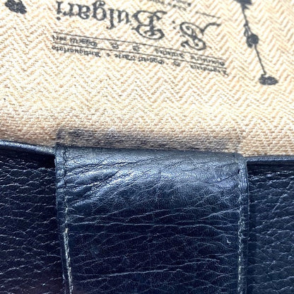 ブルガリ コレツィオーネ ソティリオ レザー PVC キャンバス 三つ折り財布