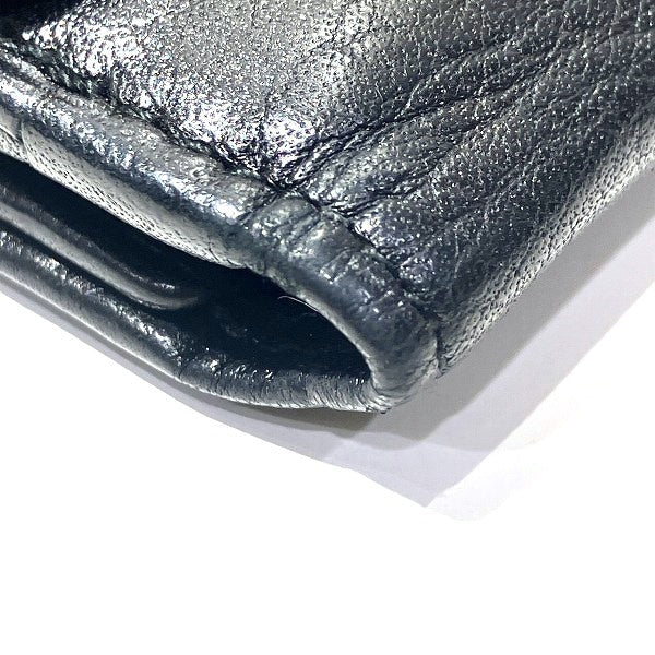 ブルガリ コレツィオーネ ソティリオ レザー PVC キャンバス 三つ折り財布