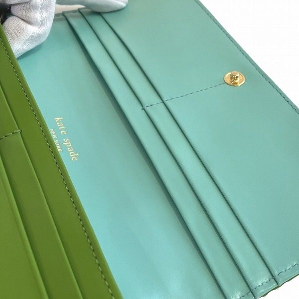 ケイトスペードニューヨーク レザー長財布