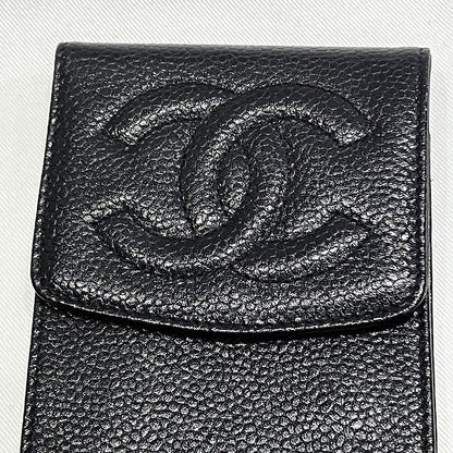 シャネル ココマーク キャビアスキン メガネケース