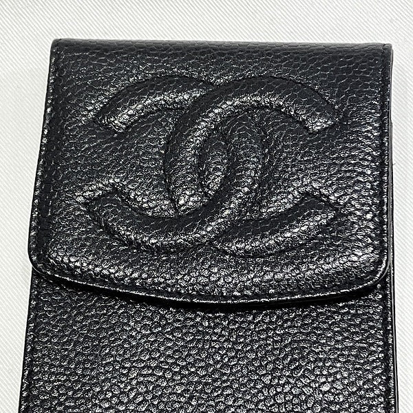 シャネル ココマーク キャビアスキン メガネケース