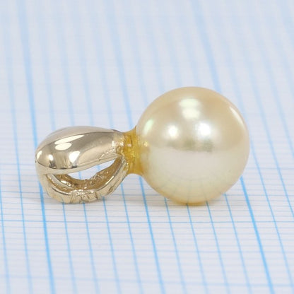 14K イエロー ゴールド パール ペンダント