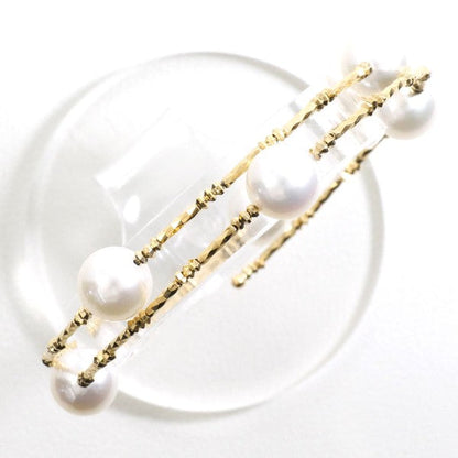 Au750 イエロー ゴールド アコヤ パール ブレスレット