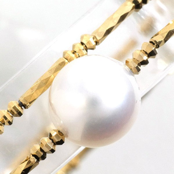 Au750 イエロー ゴールド アコヤ パール ブレスレット