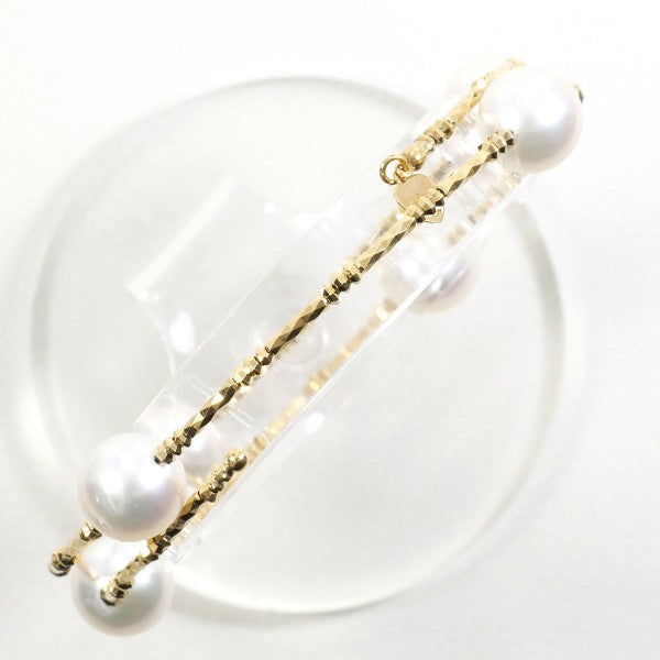 Au750 イエロー ゴールド アコヤ パール ブレスレット
