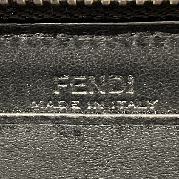 フェンディ レザーラウンドファスナー長財布
