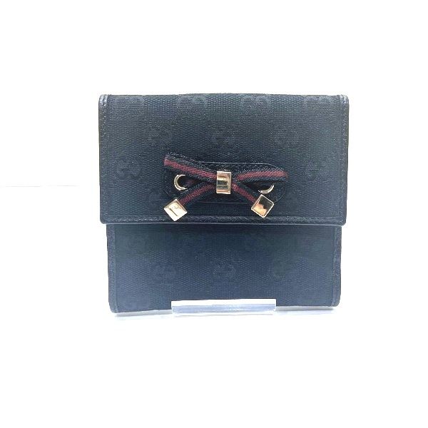 グッチ GGキャンバス 二つ折り財布
