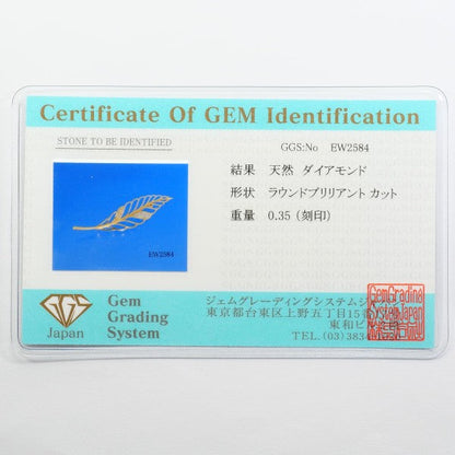 PT900 プラチナ Au750 イエロー ゴールド ブローチ