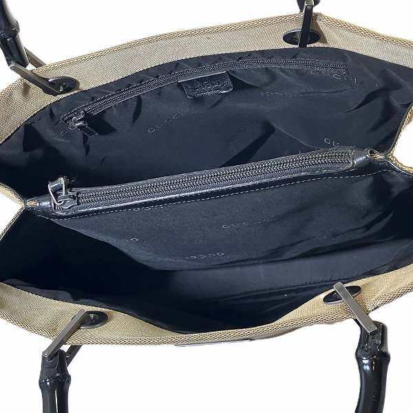 グッチ バンブー ナイロンキャンバス トートバッグ