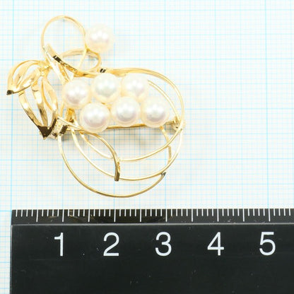 Au750 アコヤ パール ブローチ