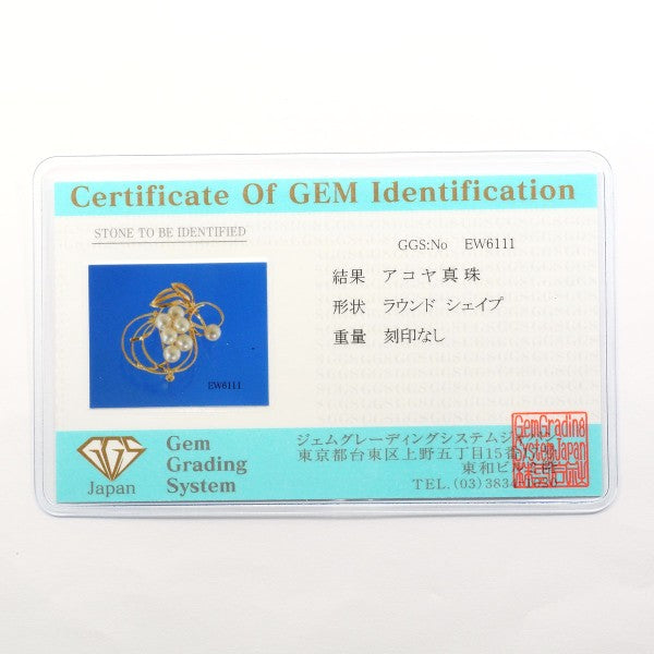 Au750 アコヤ パール ブローチ