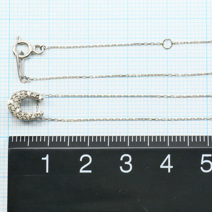 Au750 ホワイト ゴールド ダイヤモンド ネックレス
