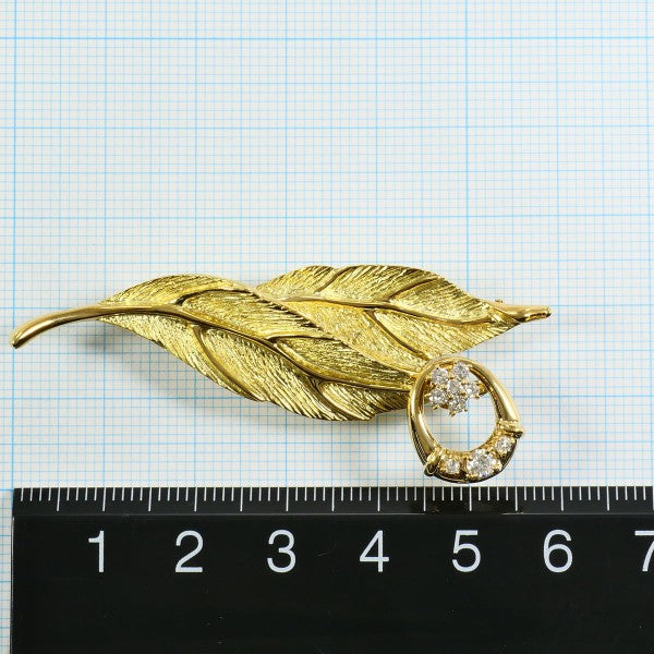 Au750 イエロー ゴールド ブローチ