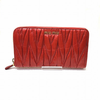 ミュウミュウ マテラッセ レザー長財布