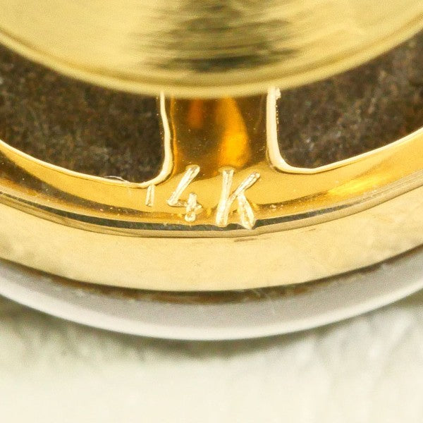 14K イエロー ゴールド 合金 アンモライト ブローチ