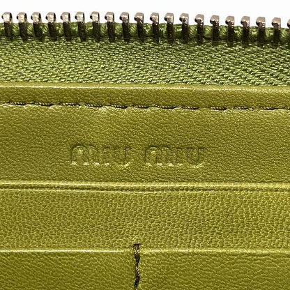 ミュウミュウ マテラッセ レザー長財布