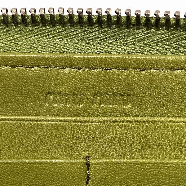ミュウミュウ マテラッセ レザー長財布