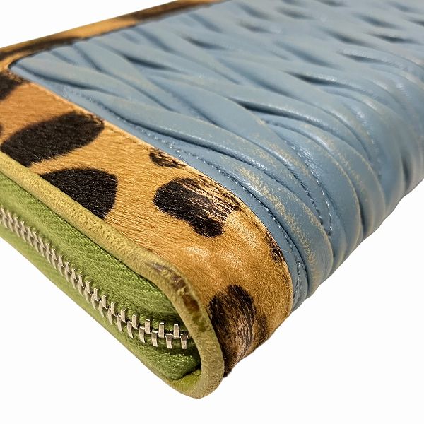 ミュウミュウ マテラッセ レザー長財布