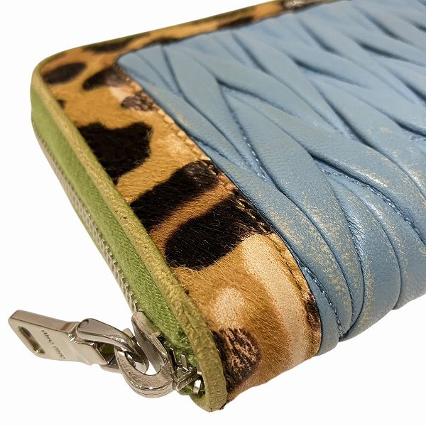 ミュウミュウ マテラッセ レザー長財布