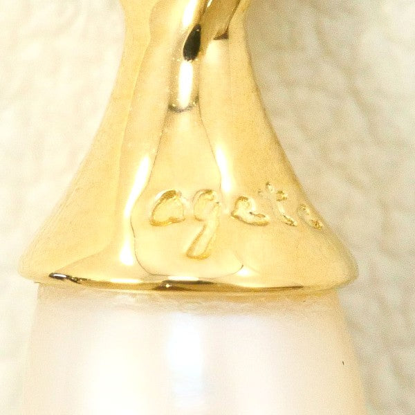 agete K18YG パール ペンダント トップ