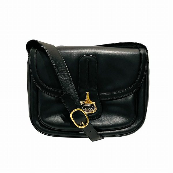 グッチ レザーショルダーバッグ