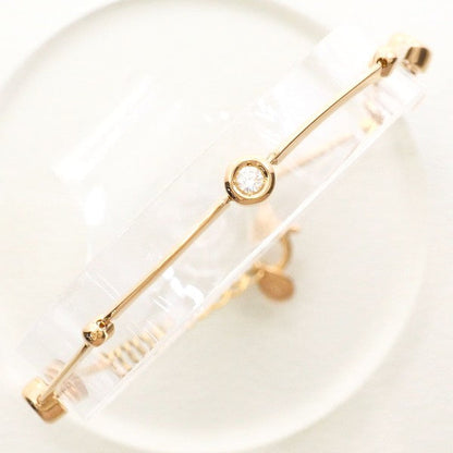 Au750 ピンク ゴールド ダイヤモンド ブレスレット